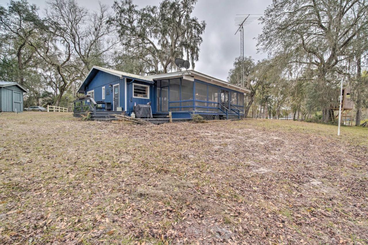 Unplugged Withlacoochee Riverfront Retreat! Bushnell Exterior foto