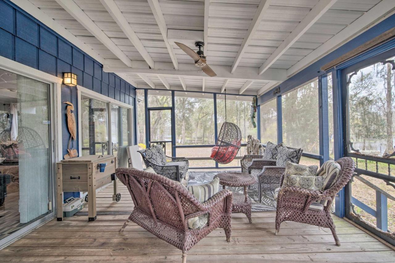 Unplugged Withlacoochee Riverfront Retreat! Bushnell Exterior foto